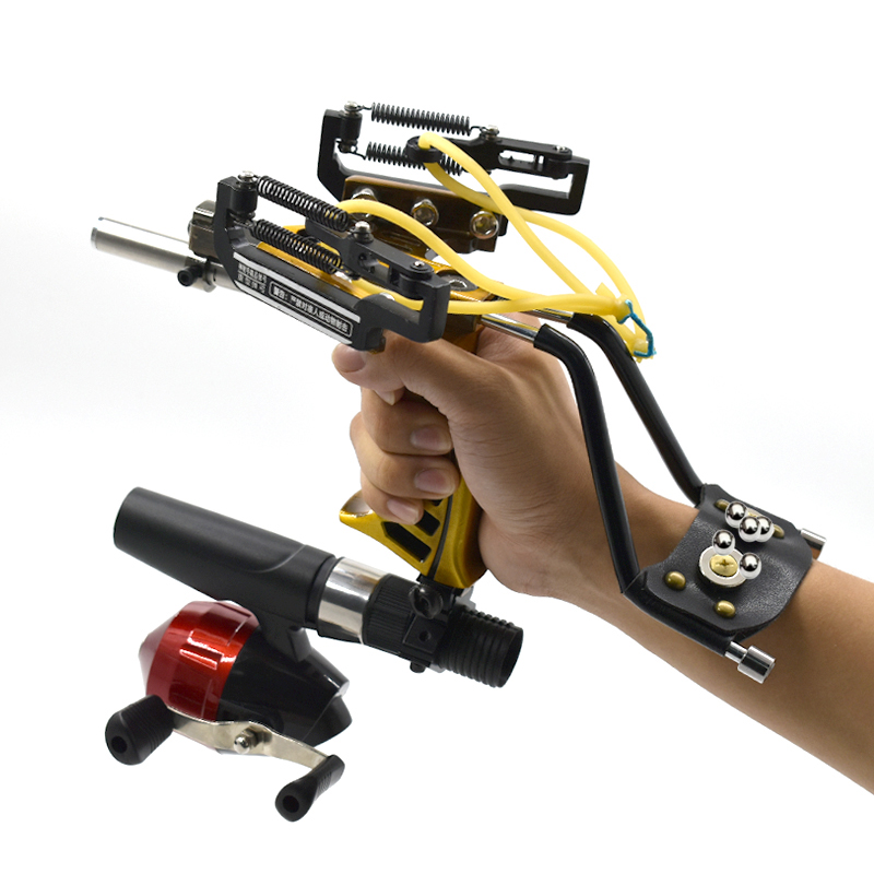 Upgraded Hand-held Metal Sling - Outdoor Hunting Launcher recension och pris