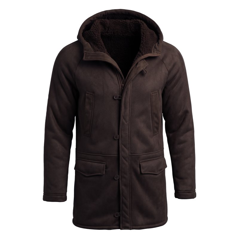 New Men's Faux Fur Lined Hoode - Men'S Outdoor Hunting Jacket recension och pris