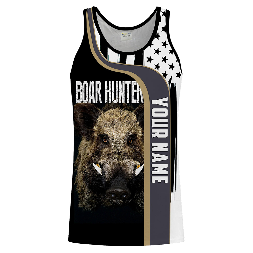 Custom Name Boar Hunter Tank T - Outdoor Hunting Dogs recension och pris