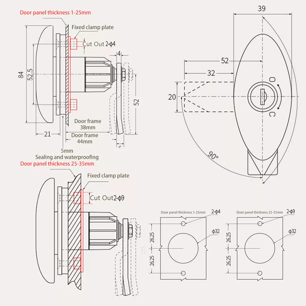 Caravan T-Handle Lock With 2 K - G&T Hunting & Outdoor Gun Shop Skegness recension och pris