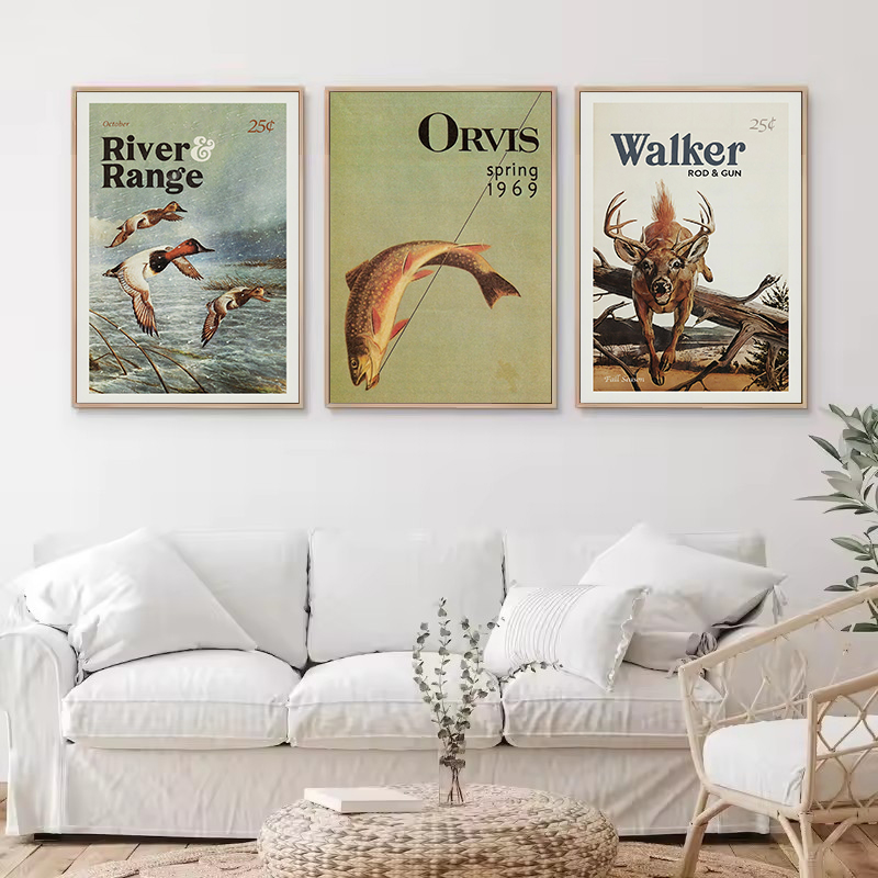 Retro Wildlife Outdoor Hunting - Outdoor Hunting Paintings recension och pris