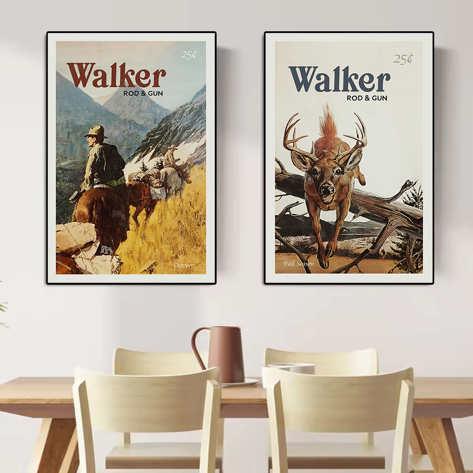 Retro Wildlife Outdoor Hunting - Outdoor Hunting Paintings recension och pris