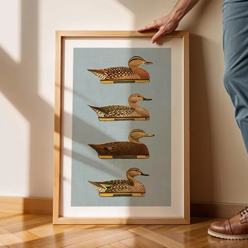 Retro Duck Prints Outdoors Art - Outdoor Hunting Paintings recension och pris