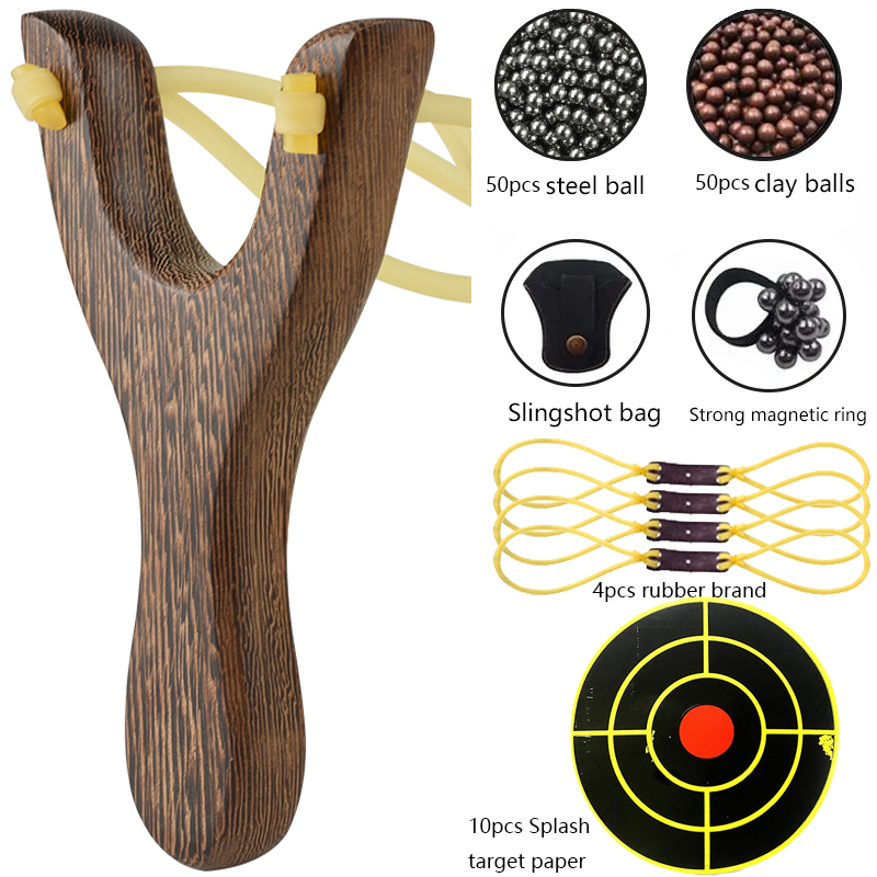 Traditional Wooden Slingsshots - Outdoor Hunting Launcher recension och pris