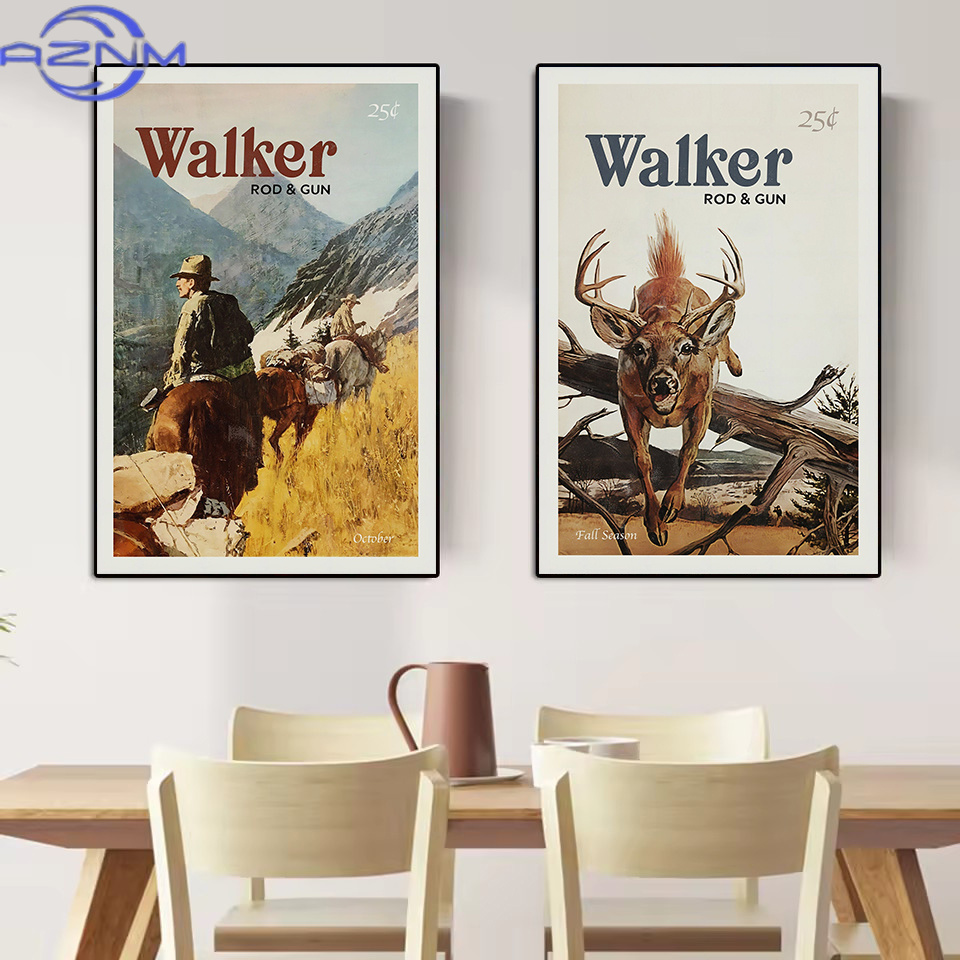 AZNM Retro Wildlife Outdoor Hu - Outdoor Hunting Paintings recension och pris