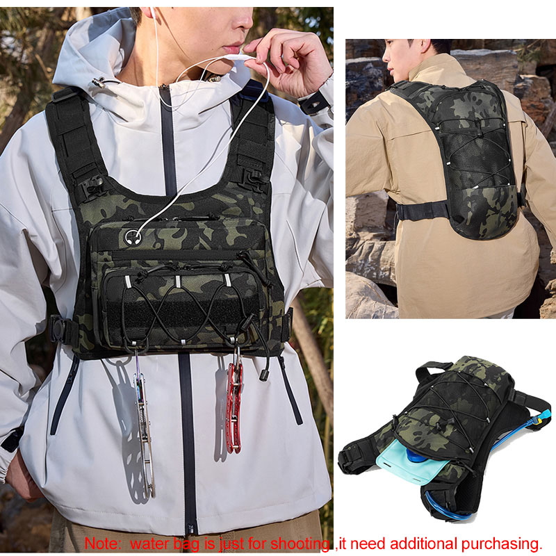 Tactical Bag Front Chest Rig V - Men'S Outdoor Hunting Jacket recension och pris