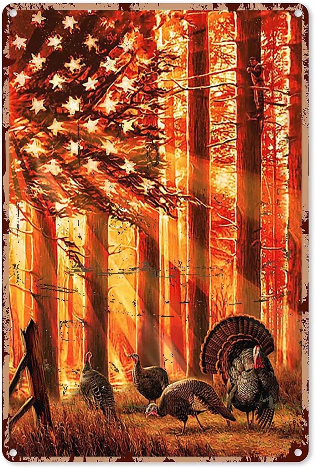Hunting Metal Tin Sign,Prey in - Outdoor Hunting Paintings recension och pris